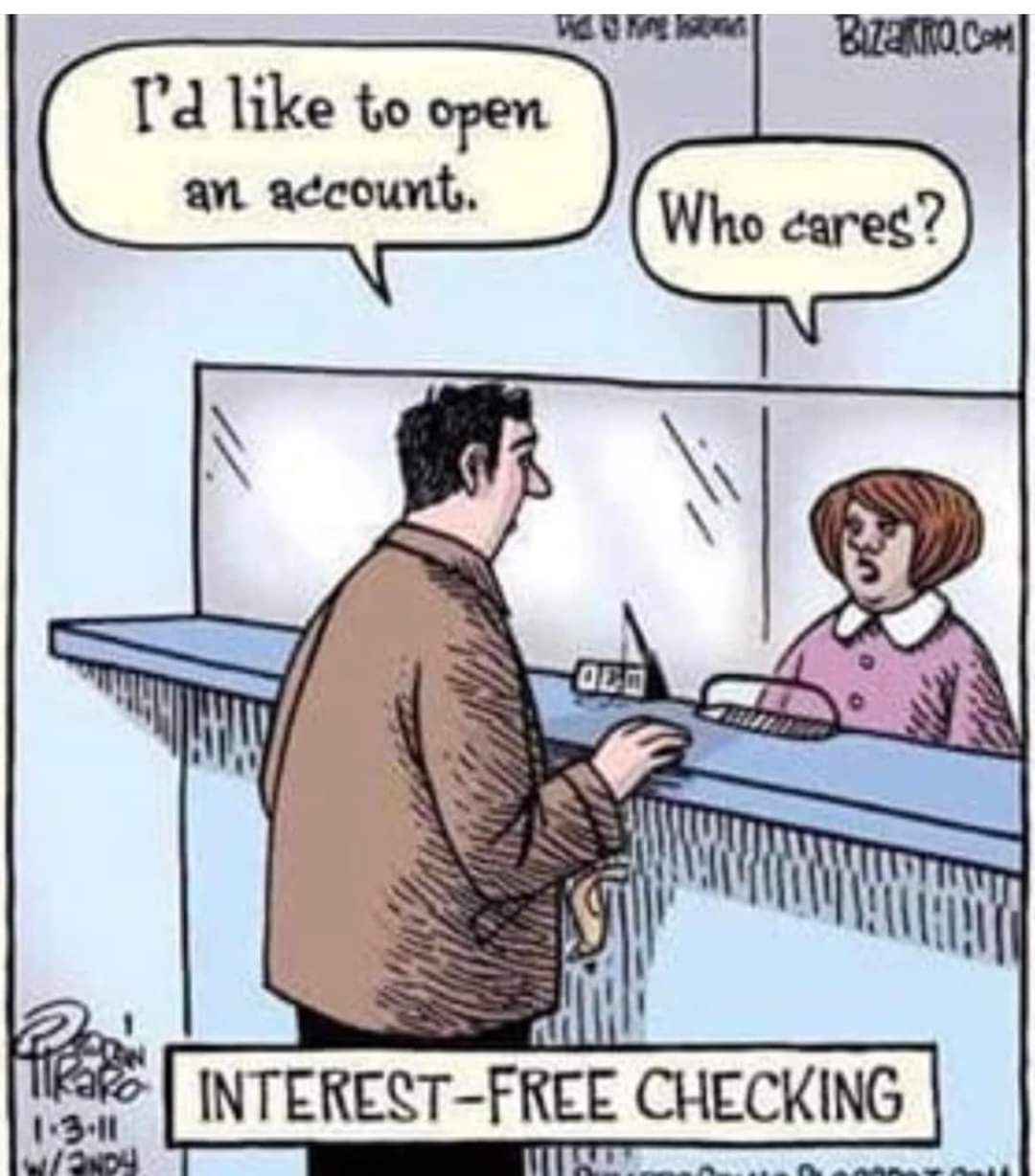 When the bank teller really doesn't wanna be there. Who cares about opening an account, am I right?