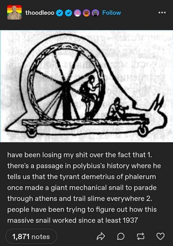 Wait, ancient people built a giant mechanical snail that left a slime trail? And we're *still* trying to figure out how it worked?
