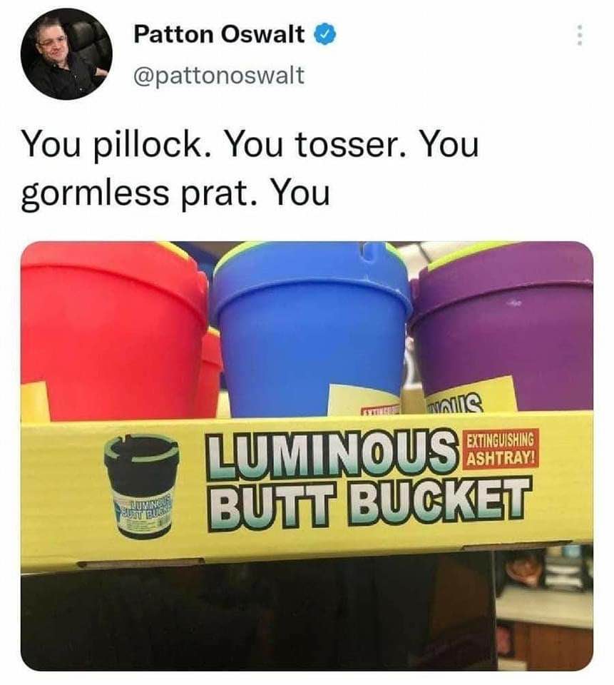 When you find a product that is so perfectly named it makes sense that Patton Oswalt would be mad about it.