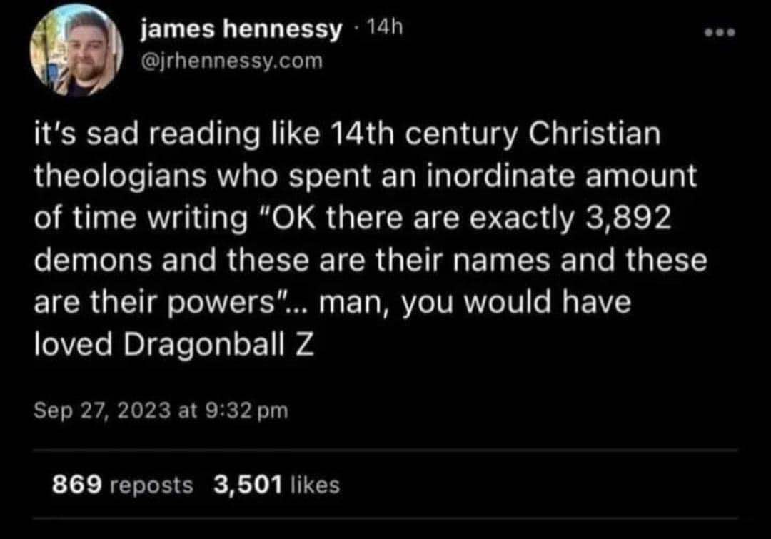 Who knew 14th-century demonologists were basically Dragonball Z fans?