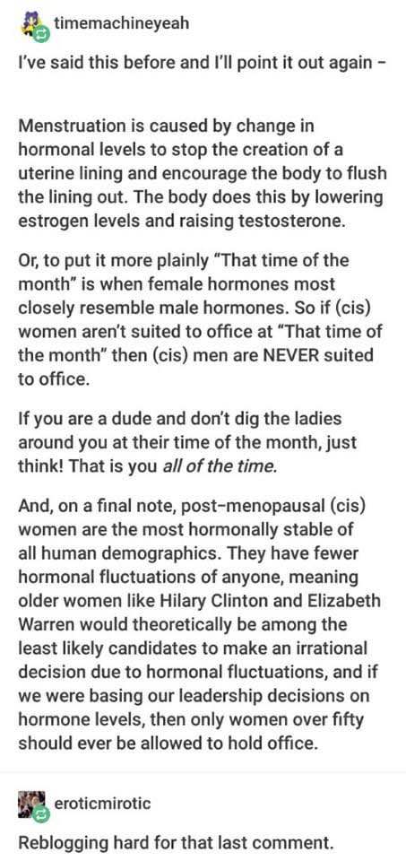Lmao 'too bad so sad, men are just always like this'