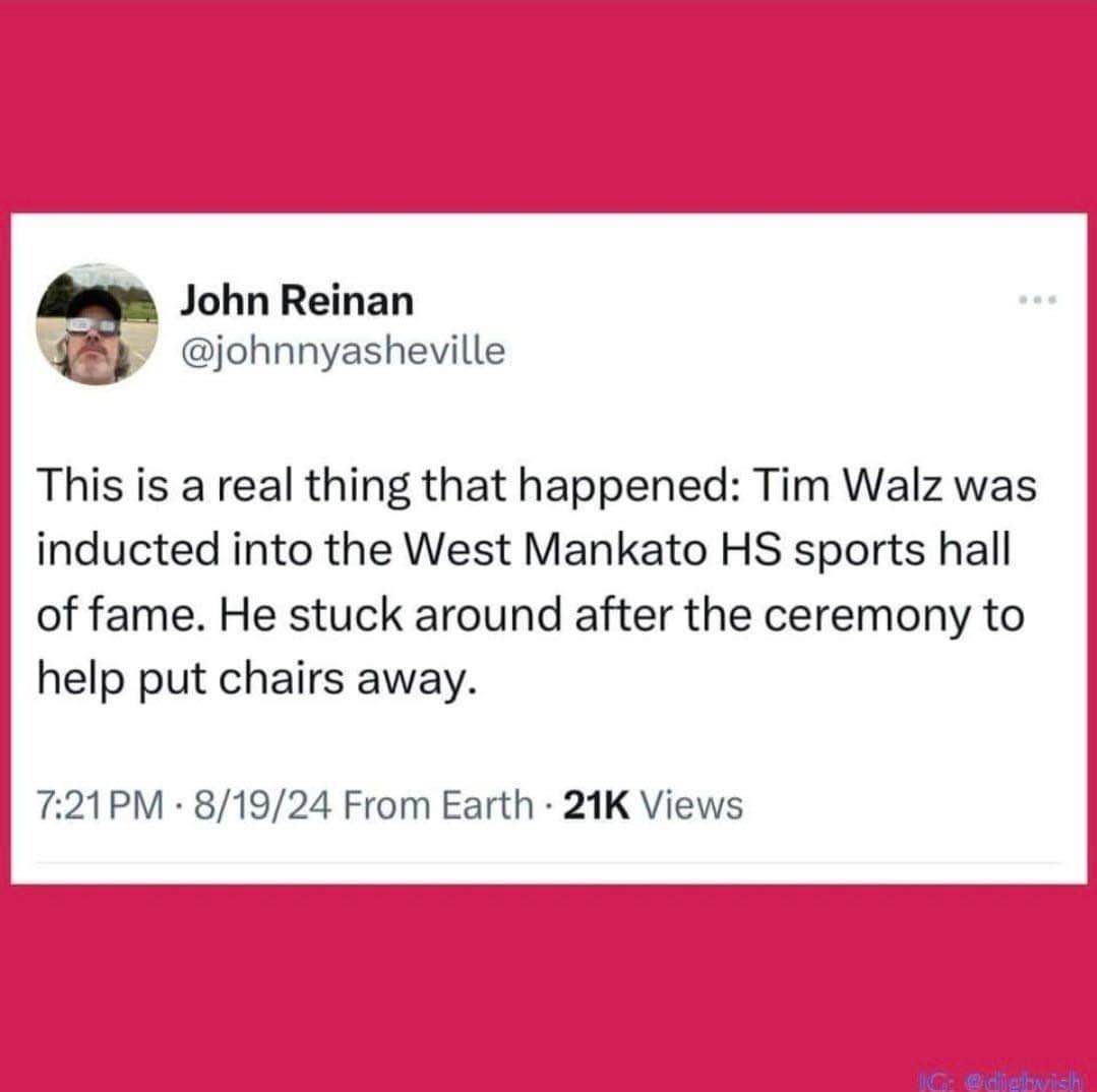 Dude got inducted into the hall of fame and then helped clean up like a regular person. Respect.