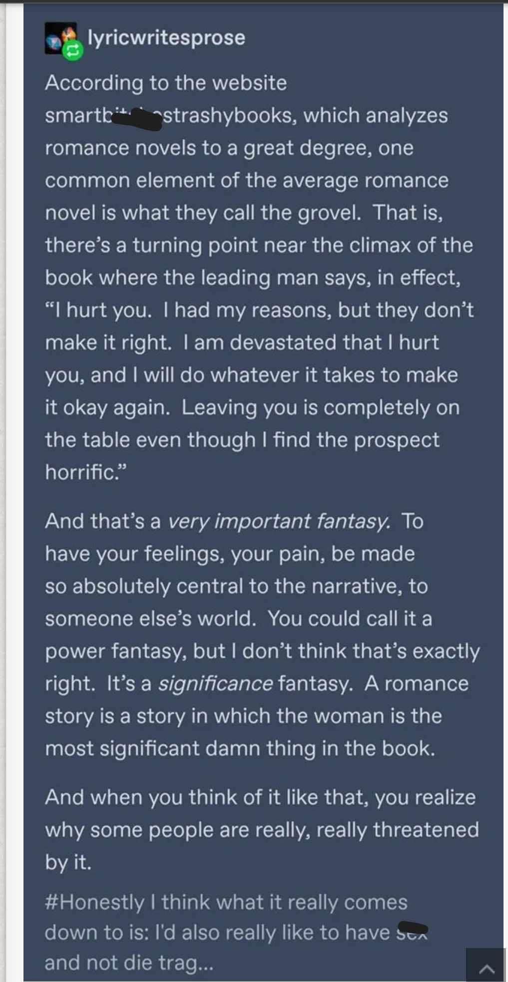When the romance novel heroine is the most important thing in the book and you realize why those tropes are so threatened