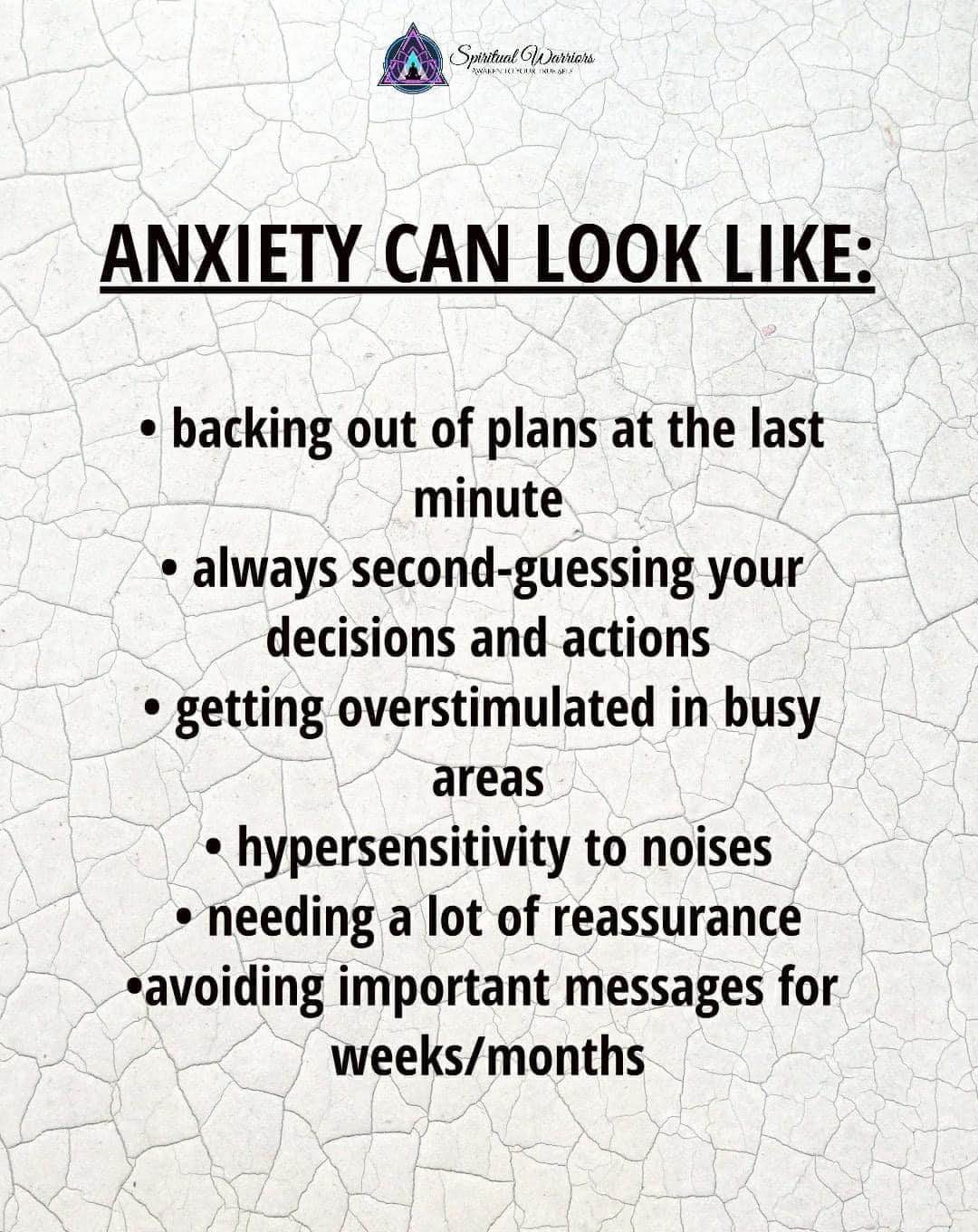 when you see the list of anxiety symptoms and realize it's basically your entire life