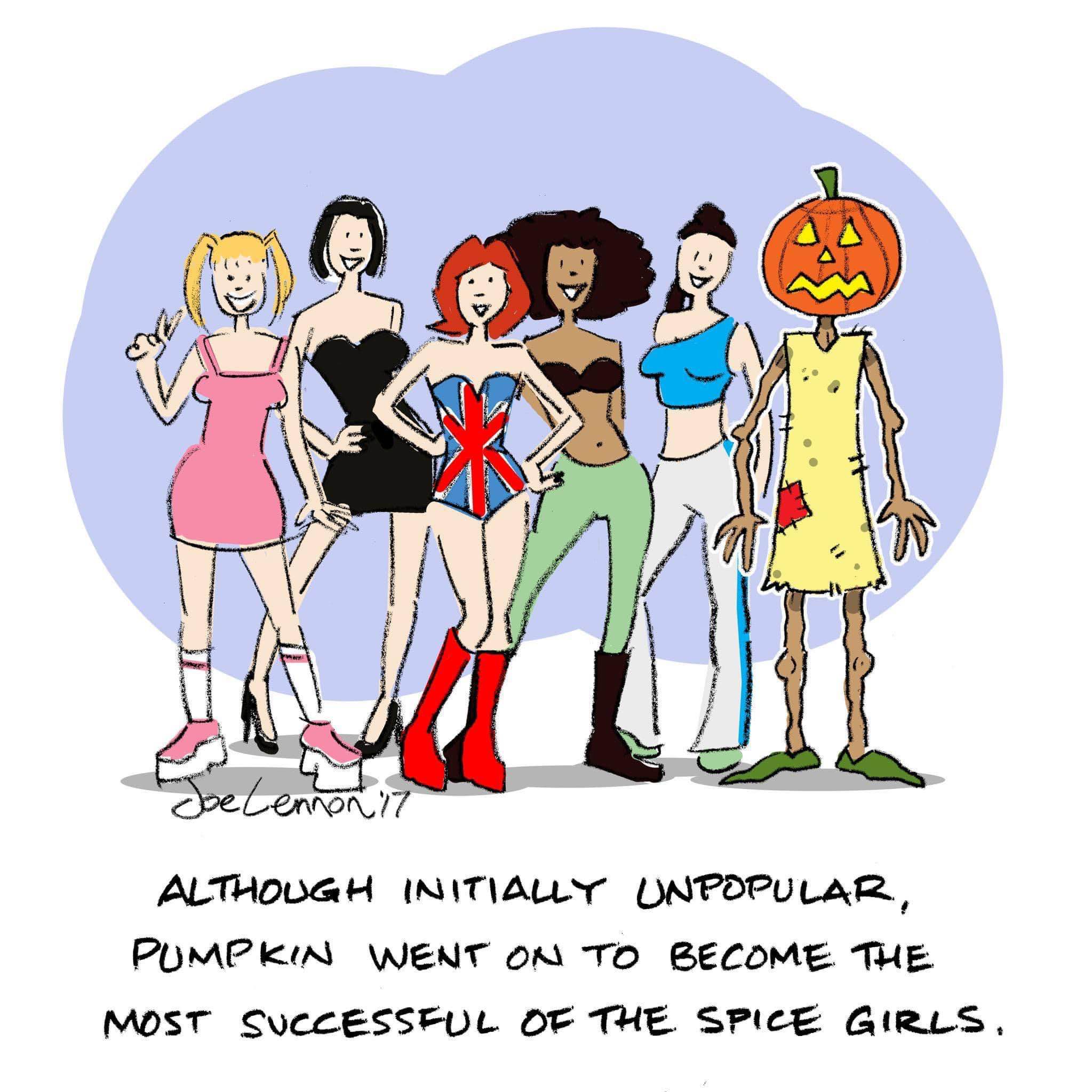 The pic says the pumpkin spice girl was the most successful, lol