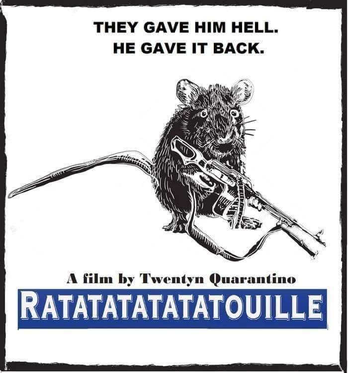 When you realize the chef is actually a rat and he's coming for revenge.