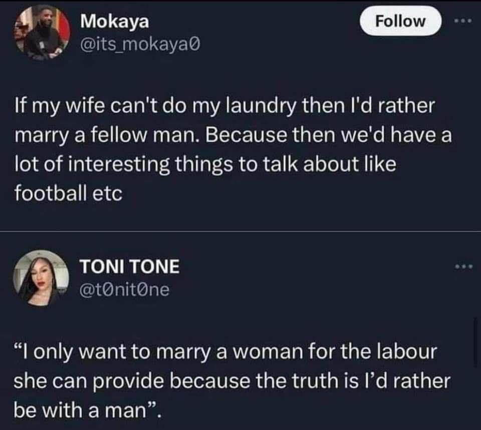 He just wanted someone to do his laundry and ended up accidentally coming out as gay lol