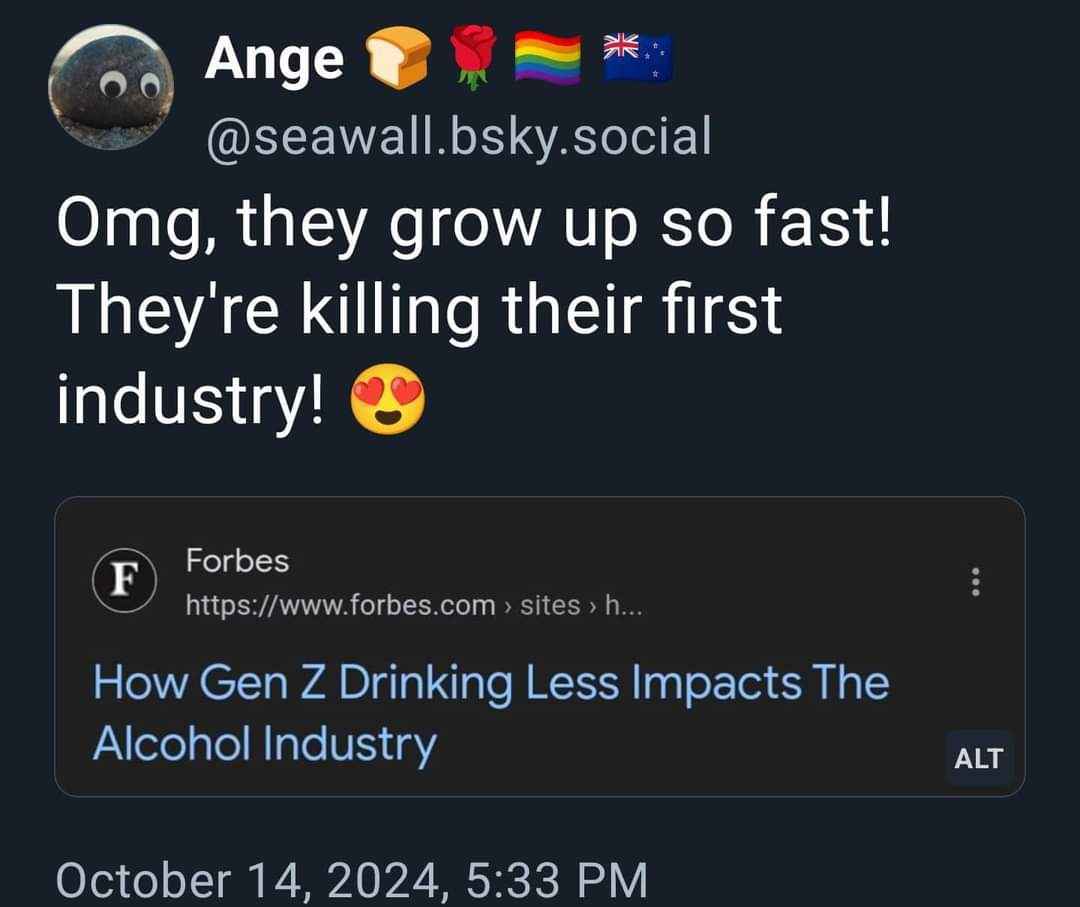 Gen Z is out here destroying industries, it's kinda impressive actually
