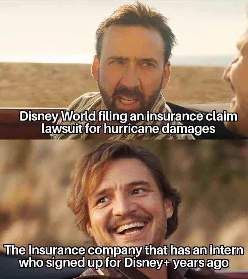 When the insurance company has an intern who's just trying to get their Disney+ subscription paid for.
