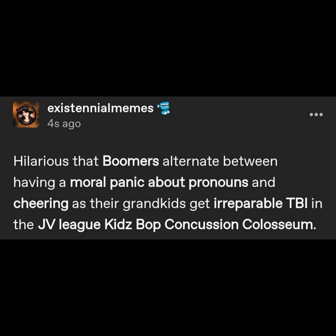 When boomer parents are more worried about pronouns than their kids getting concussions playing sports