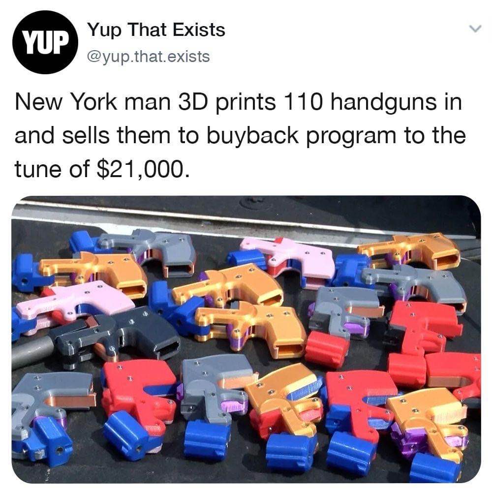 When you find the ultimate loophole for gun buyback programs lol