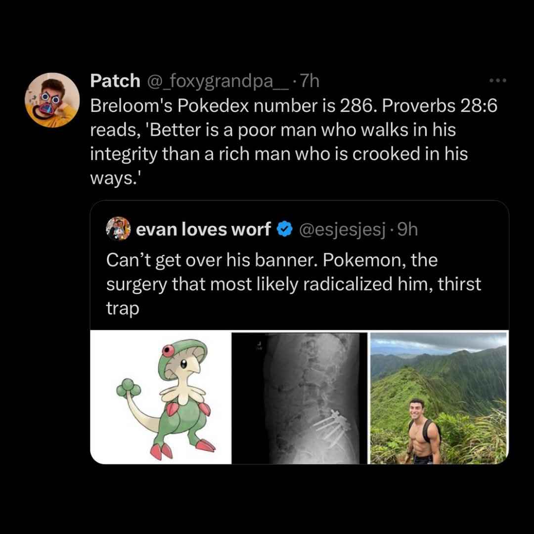 Apparently Breloom's Pokedex number is 286 and that verse makes it sound like he's about to go on a crusade.