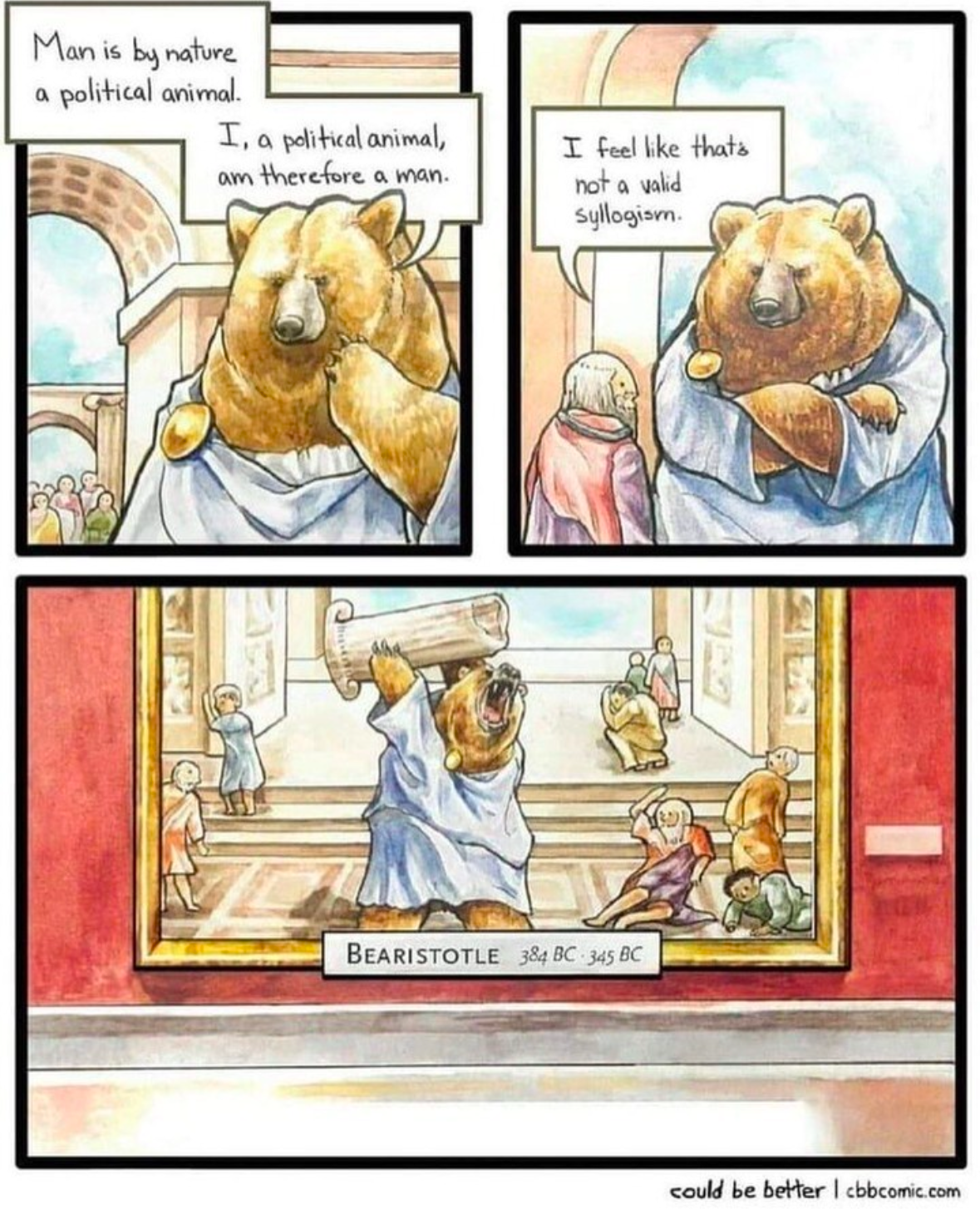 When you try to use logic but you're a bear so it doesn't quite work out