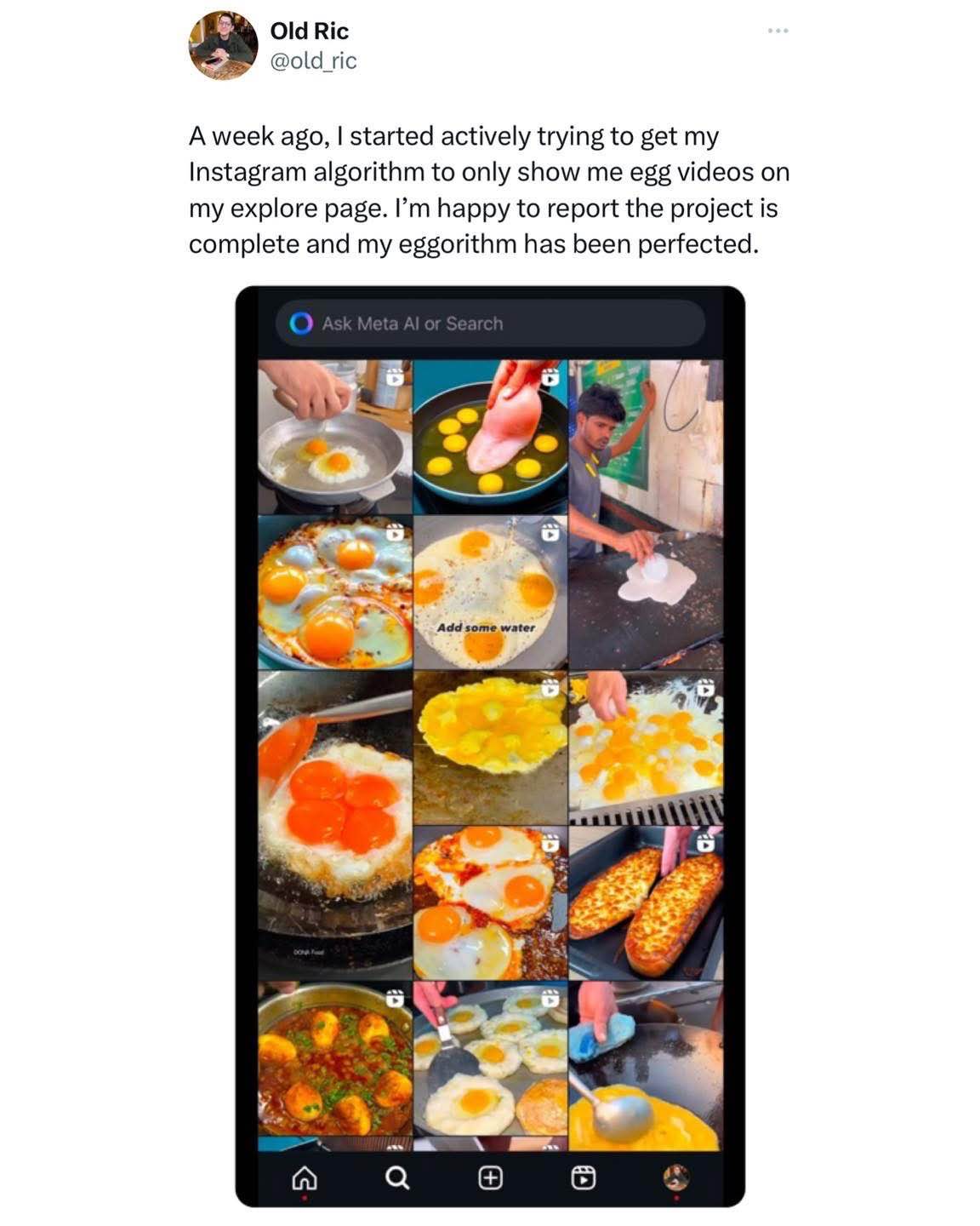 When you've successfully trained the algorithm to only show you egg content lol