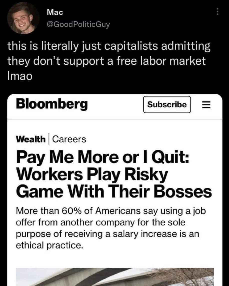 Wait, so capitalists are complaining about workers trying to get paid more? Shocking.