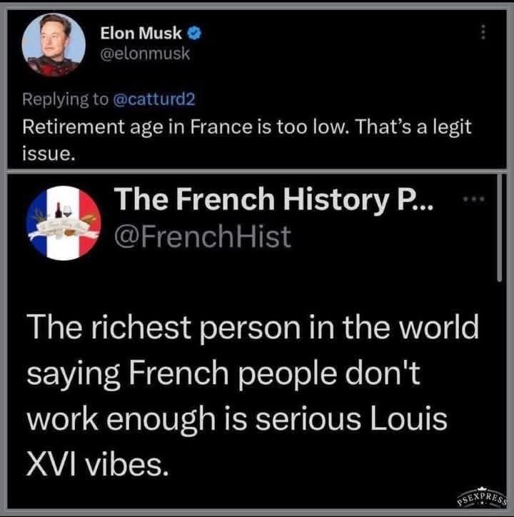The richest person in the world is out here giving Louis XVI advice on French labor laws