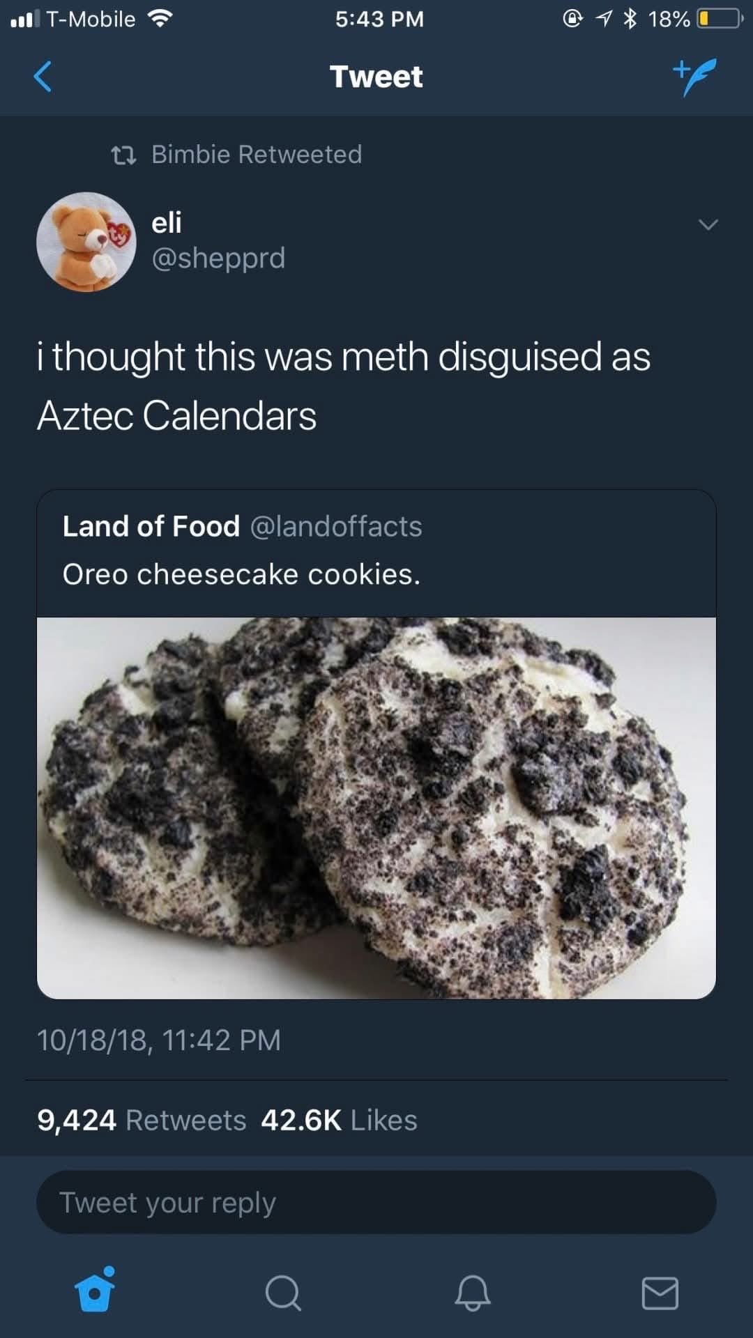 Legit thought these Oreo cheesecake cookies were something way more illicit. My bad.