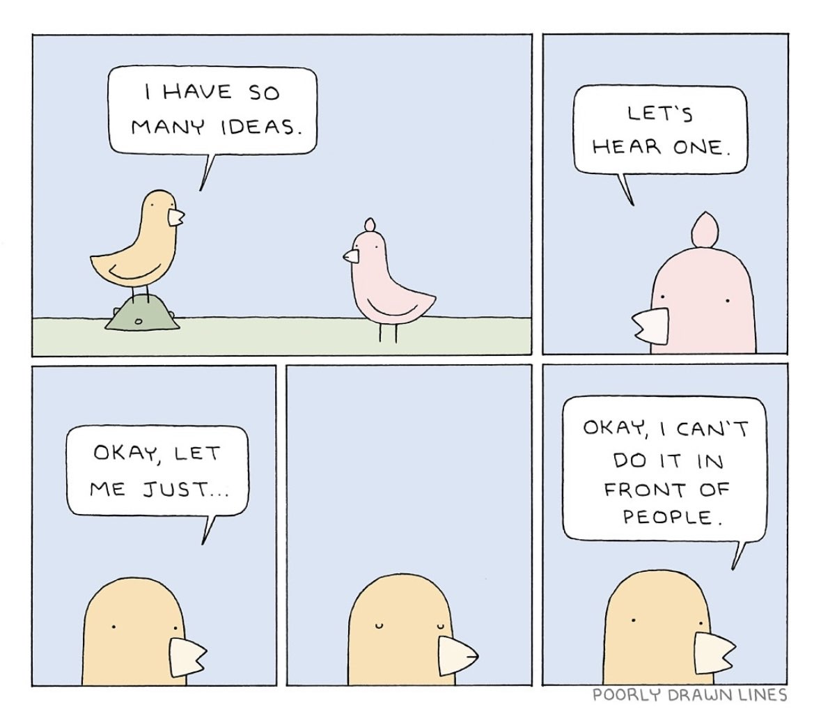 When you're full of ideas but can't explain them to anyone in person