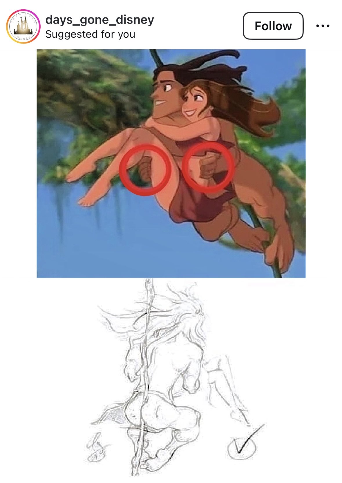 Wait... is that how they animated their hands in Tarzan? Lol