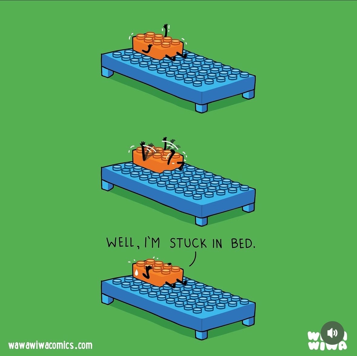When you accidentally step on a Lego and then realize you are the Lego.