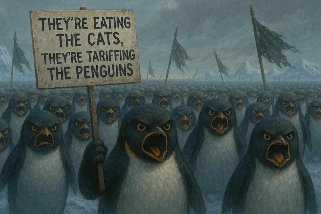 When you finally have enough and decide to protest against unfair trade policies affecting your species