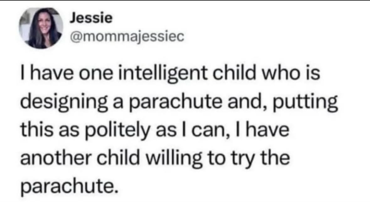 When your kids are the definition of 'teamwork makes the dream work,' but for slightly different reasons
