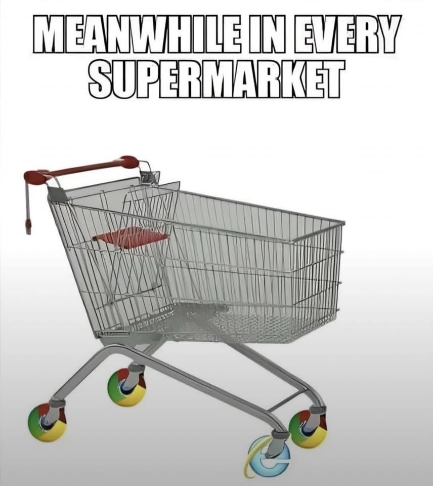 Meanwhile in every supermarket, browser wars are still happening.