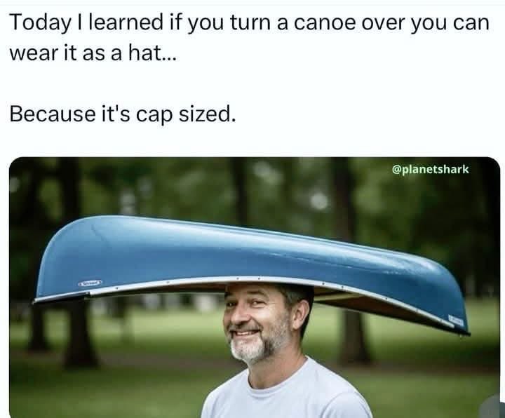 lol the pun is so bad I actually love it, it's cap sized!!