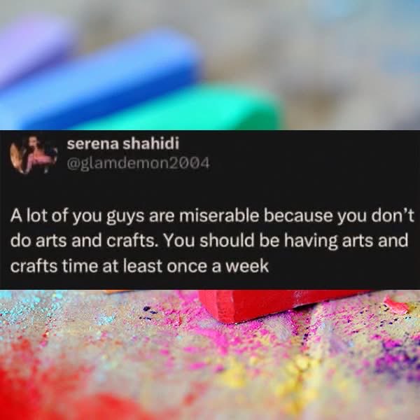 My therapist is gonna love this advice