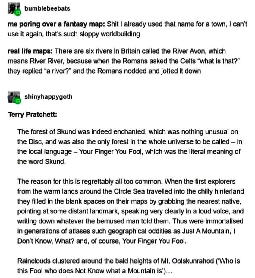 Fantasy worldbuilding vs. real life mapmaking is basically the same problem lol