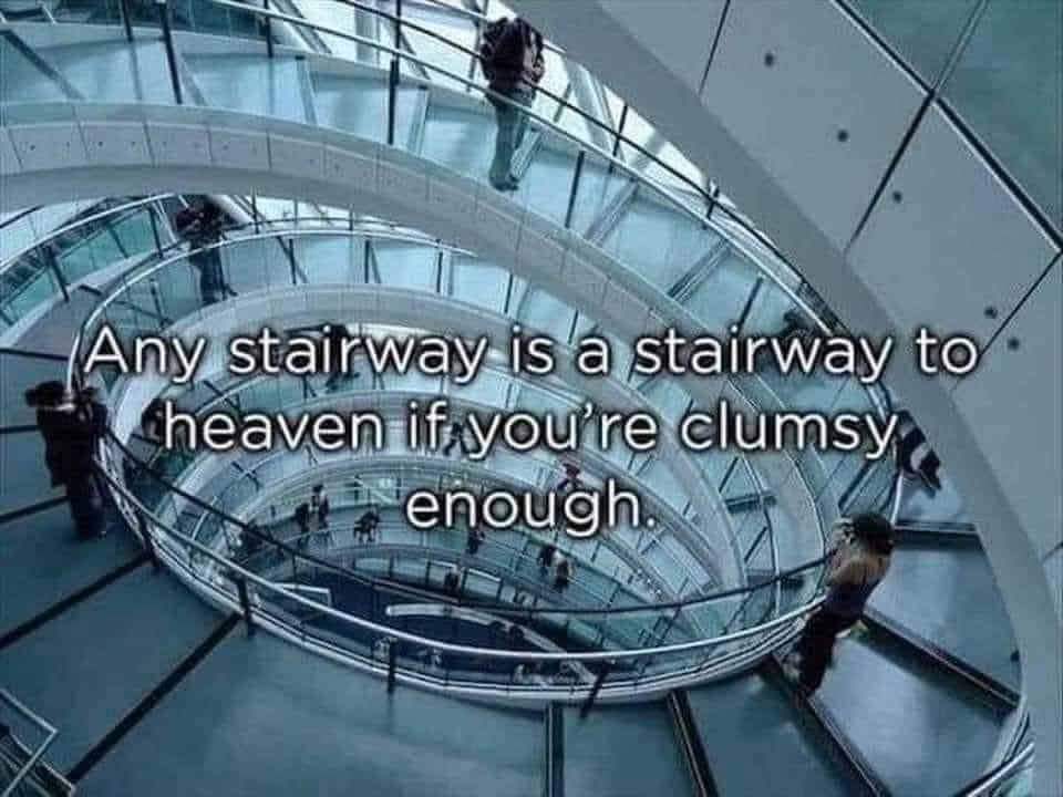 Pretty sure this is just my daily life on these stairs