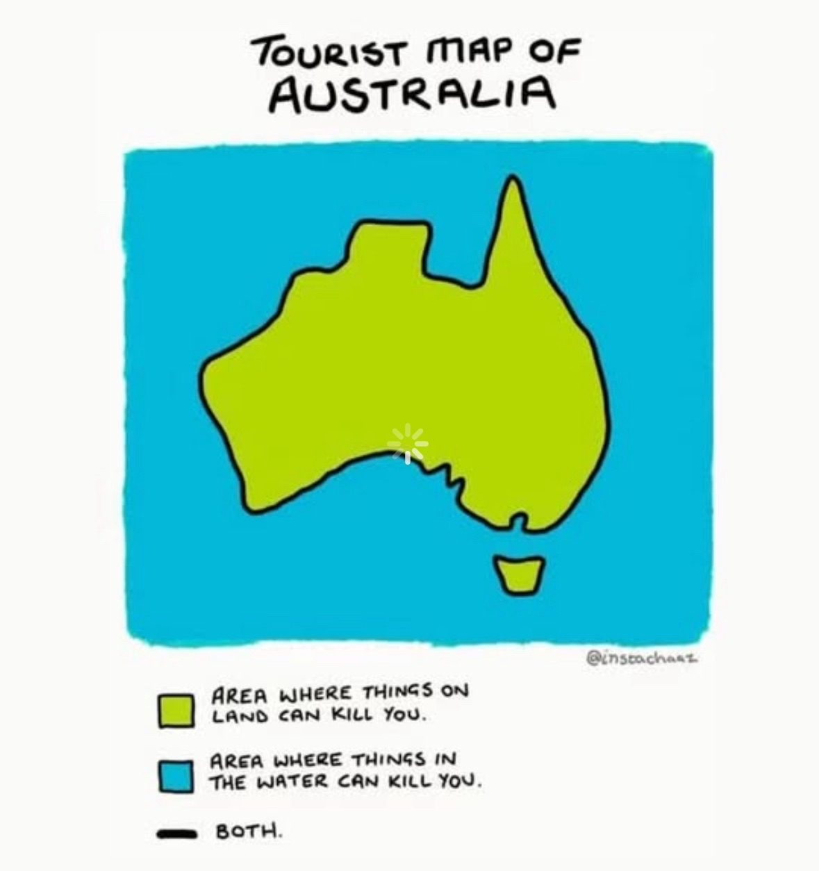 So basically, Australia is just trying to kill you everywhere?