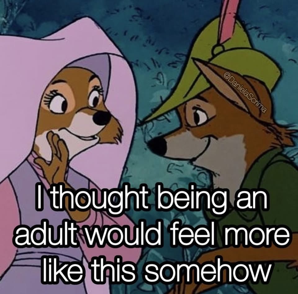 Pretty sure we all thought adulthood would be like a Disney movie romance...