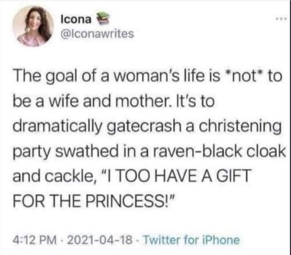 My life goals are a little different than expected, apparently.