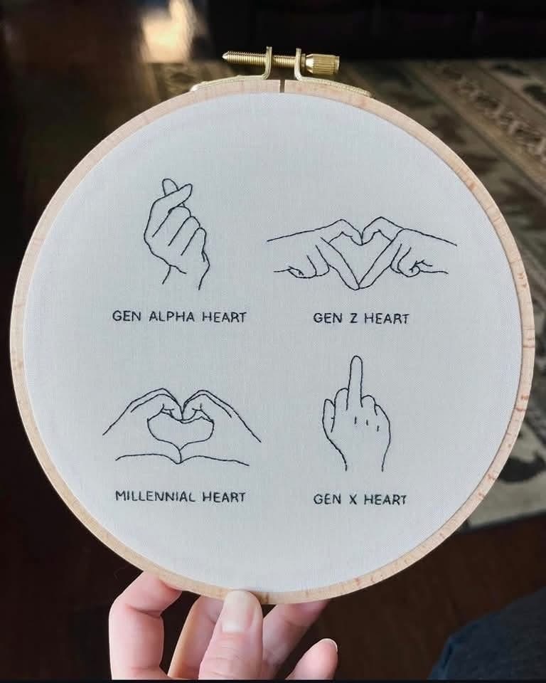 Gen X's heart is a middle finger, can't say I disagree.