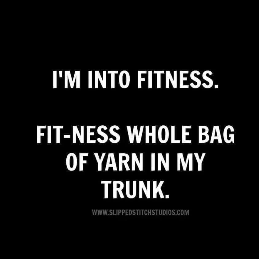 Lol I'm into fitness too, but my definition is a little different than most people's.
