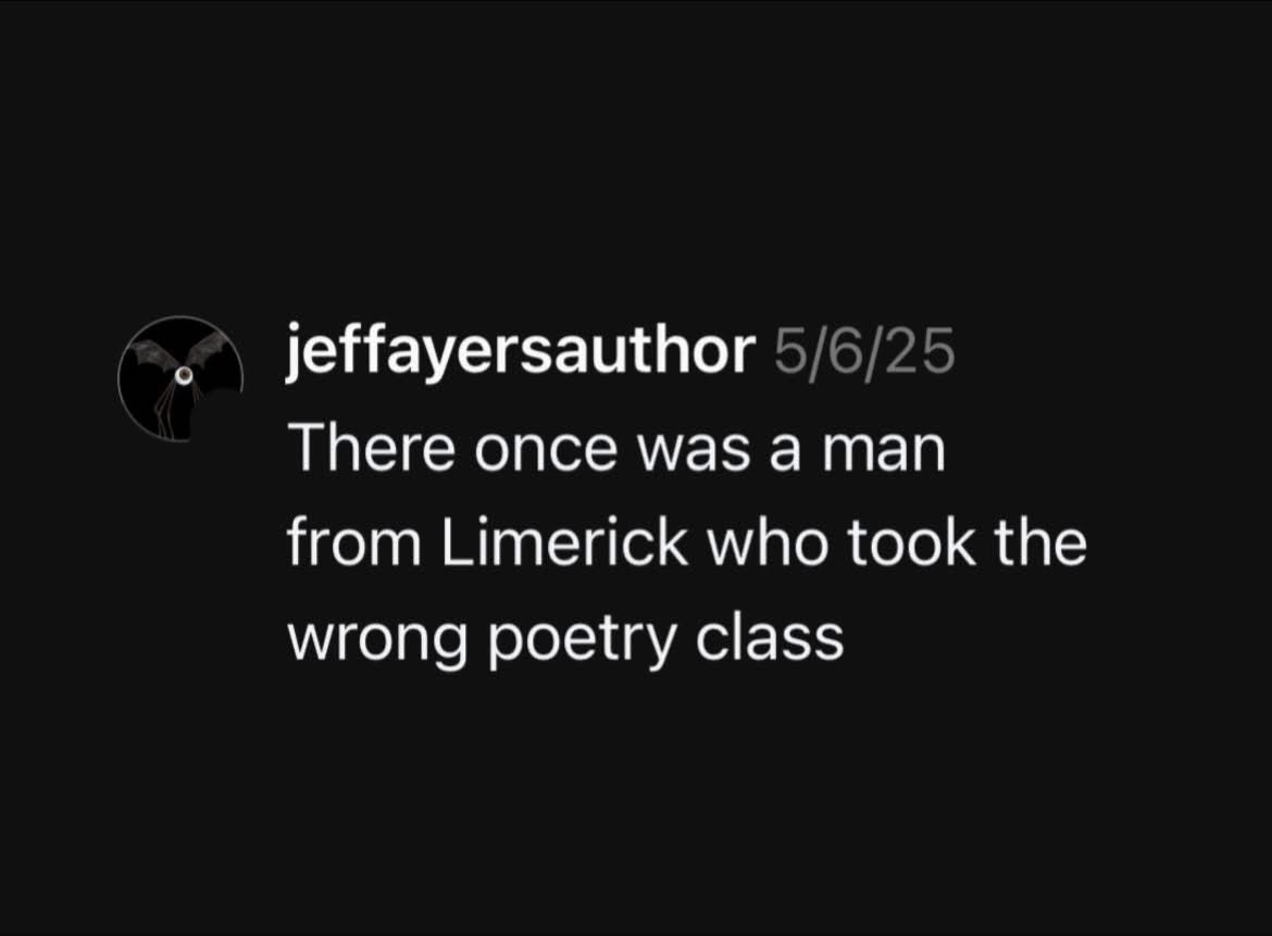 This person clearly wasn't ready for Limerick poetry class