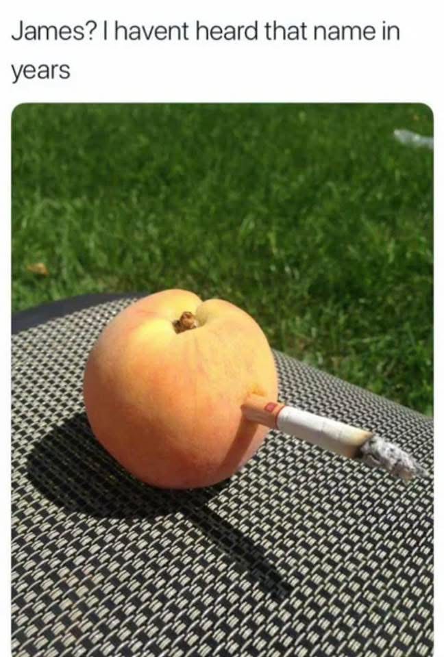 This peach is about to drop some wisdom.
