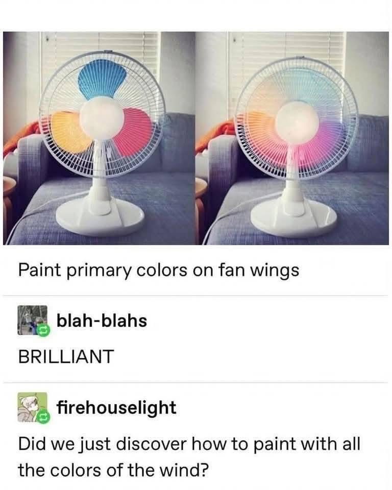 When you paint your fan wings and unlock the elements