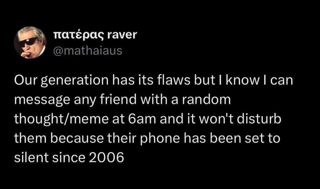Pretty sure everyone's phone has been on silent since flip phones were a thing