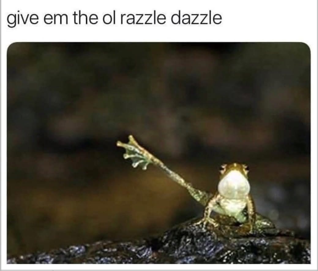 Me trying to impress someone after a questionable life choice