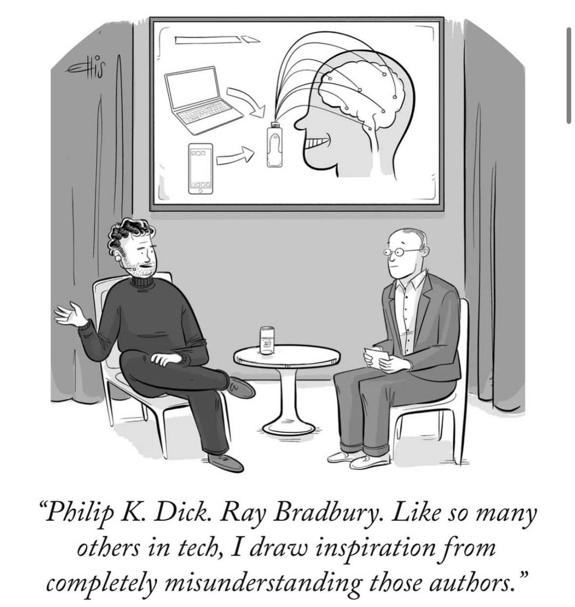 So basically, my groundbreaking tech ideas come from totally misunderstanding sci-fi authors.