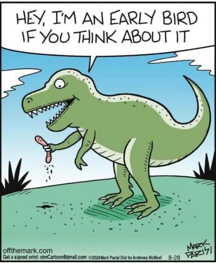 This dinosaur is literally an early bird because it existed so long ago, lol.