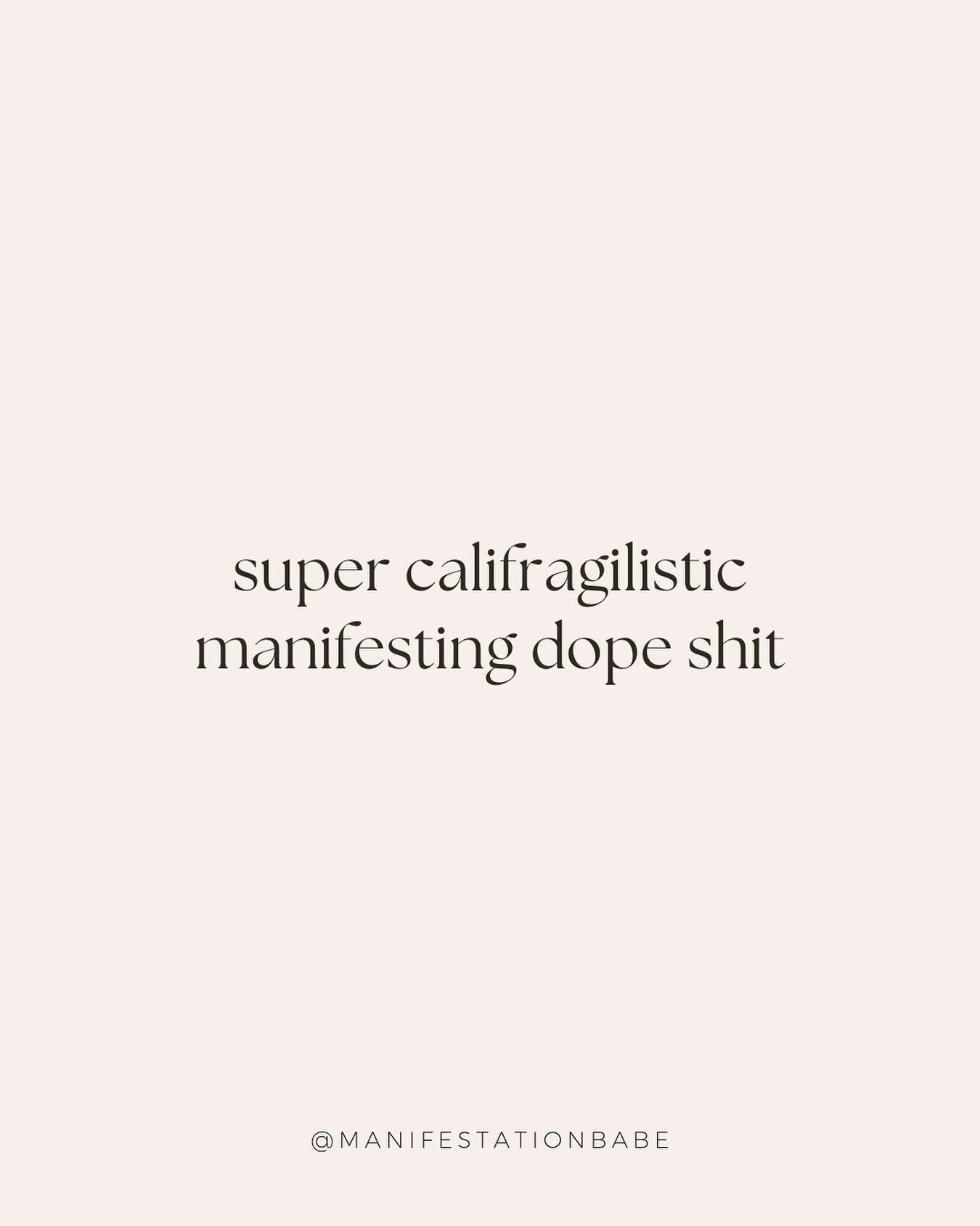 When you try to sound fancy but just want good things to happen. lol