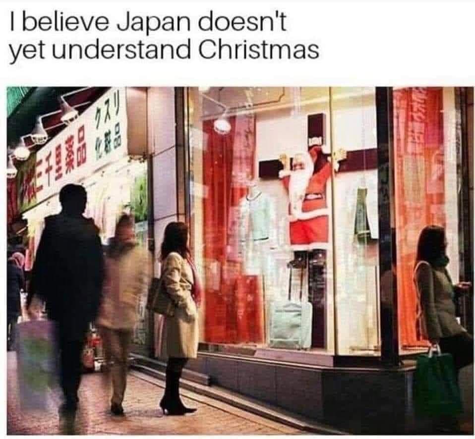 Santa looking ready for an adventure, not Christmas morning.