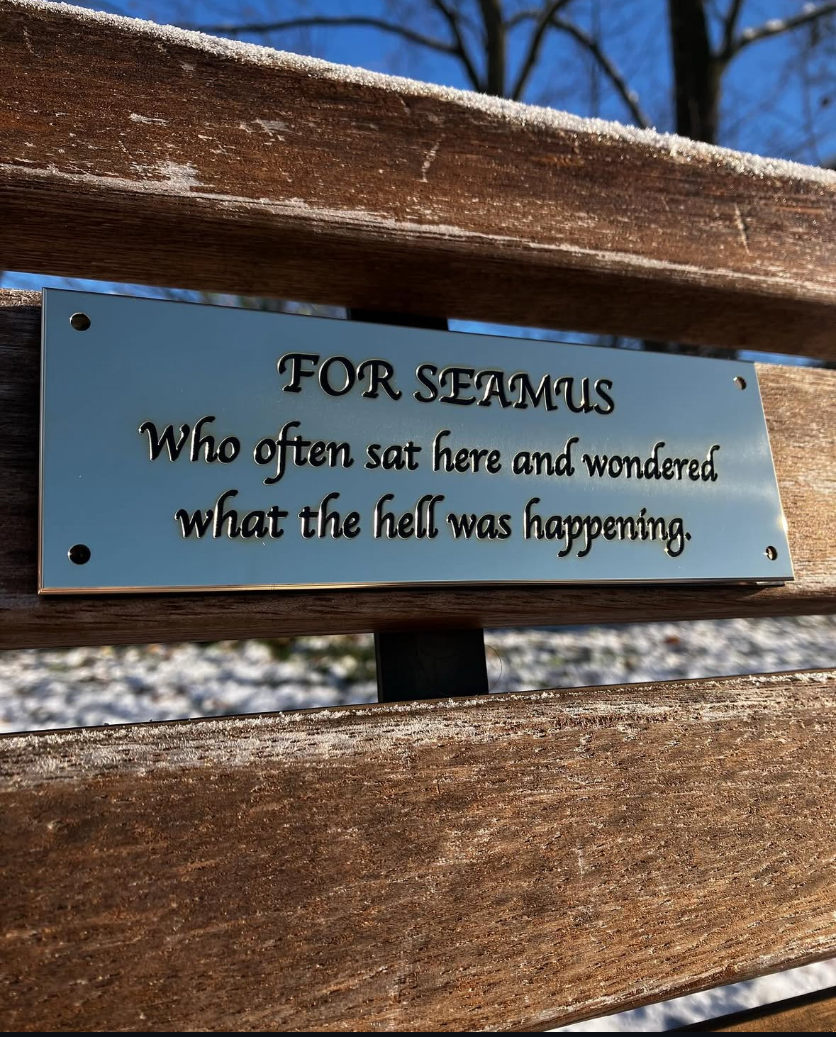 Guess that's a pretty fitting tribute for Seamus tbh
