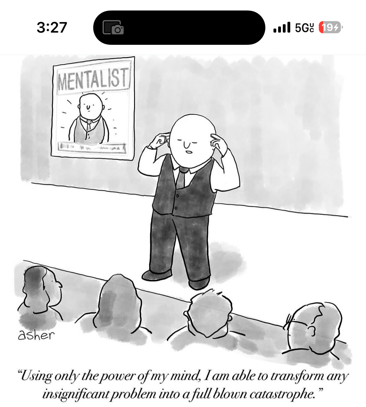 This mentalist isn't very good at mind reading