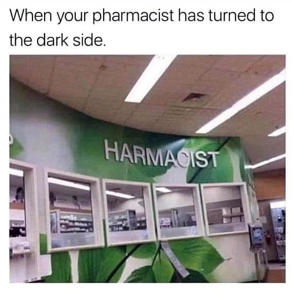When your pharmacist is actually a villain.