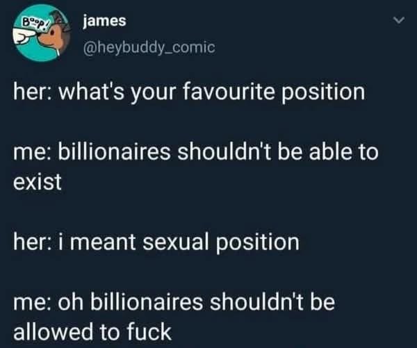When you misspeak and accidentally reveal your true political stance instead of your favorite sex position
