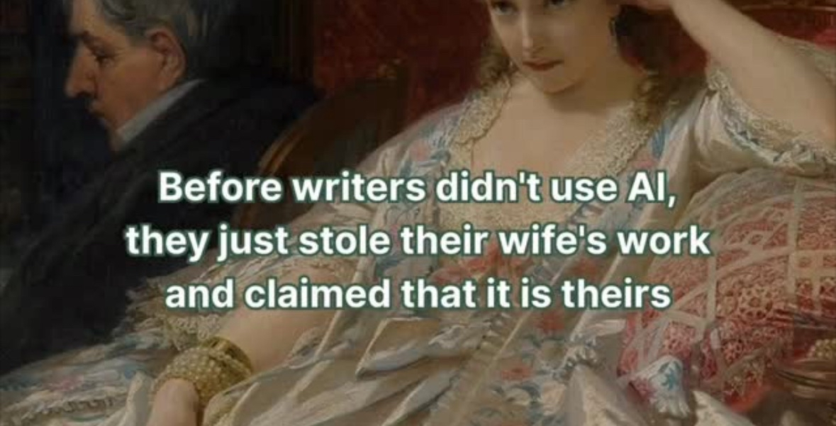 So basically, people have been plagiarizing way longer than AI has existed.